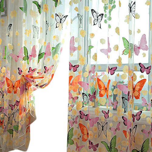 Tulle Curtain For Bedroom Kitchen Kids Room Decoration Louve