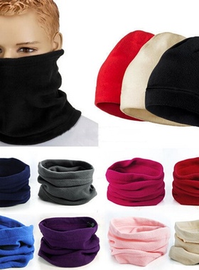 Fashion Warm Male Soft Fleece Scarves Men Winter Scarf Ring