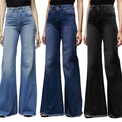 2021 High Waist Wide Leg Jeans Brand Women Boyfriend Jeans D