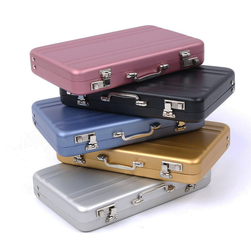 New Aluminum Storage Box Business ID Credit Card Holder Mini
