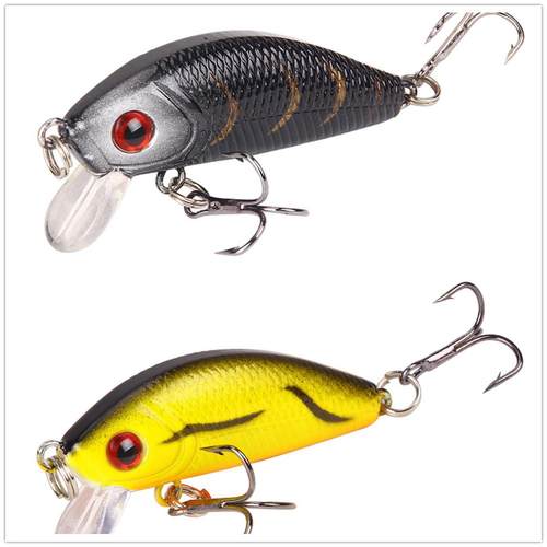 1PCS Minnow Fishing Lure 50mm4.2g Topwater Hard Bait Wobbler