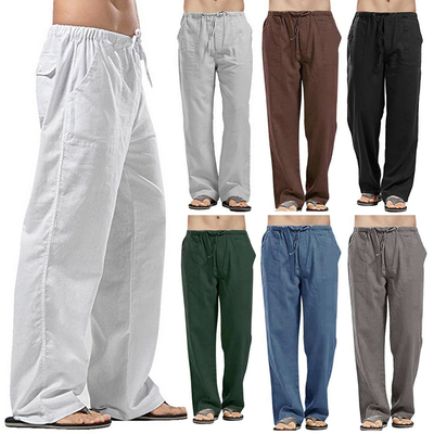 Linen Wide Men Pants New  Trousers Oversize Linens Setwear 2