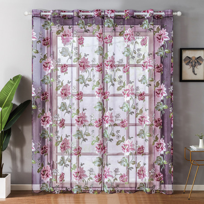 Luxury  Sheer Curtains for Living Room The Bedroom Kitchen T