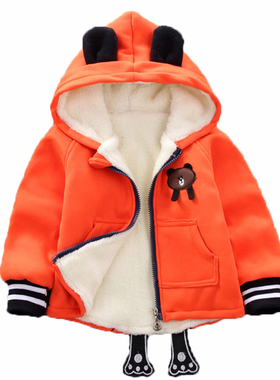 Baby Boys Jacket Kids Winter Thick Coats Toddler Velvet Warm