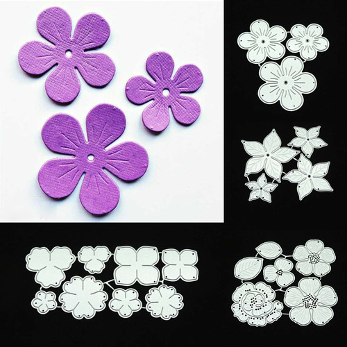 Leaves Scrapbook Embossing Paper Craft Knife Mould Flower Le