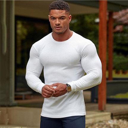 New Spring Autumn Fashion Thin Sweaters Men Long Sleeve Pull