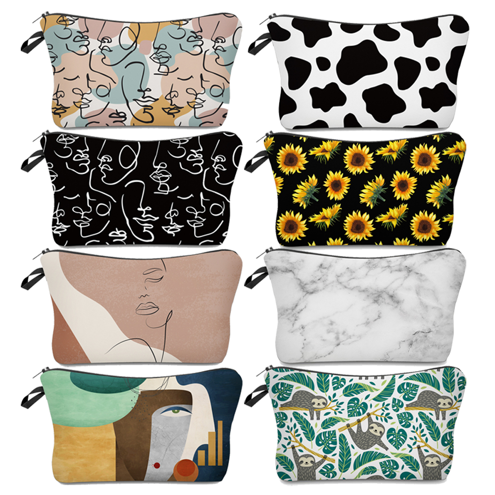 Deanfun Sloth Abstract Art  Cosmetic Bag Waterproof Printing