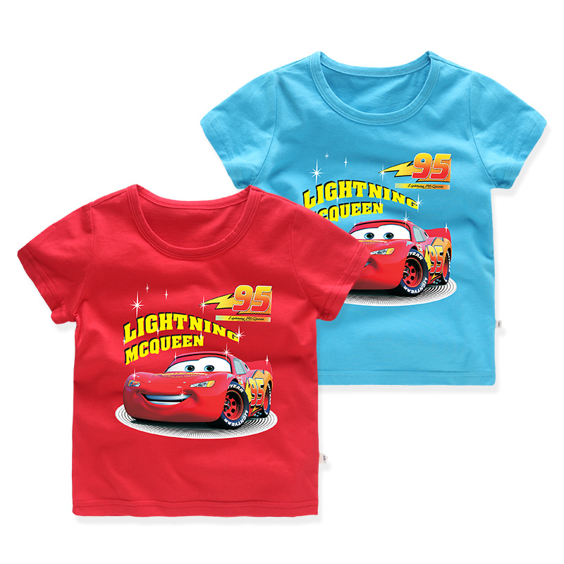 Car McQueen100% Cotton Children's Clothing Cartoon Children'