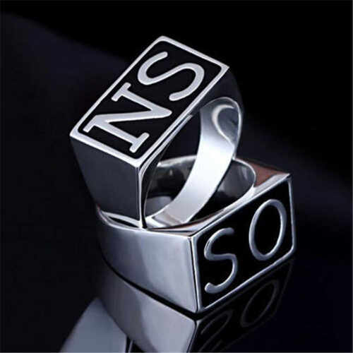 2 pcs Sons of Anarchy TV SOA Cosplay SONS Rings SO NS Silver