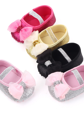 Infant Newborn Baby Girls  Spring Summer Autumn Flats Glitte