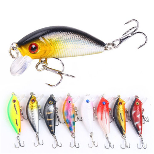 1 PCS Minnow Fishing Lure 50mm4.2g Topwater Hard Bait Wobble