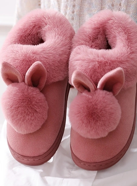 2022 New Fashion Autumn Winter Cotton Flat Fluffy Slippers R