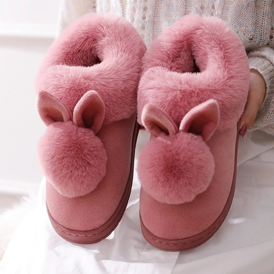 2022 New Fashion Autumn Winter Cotton Flat Fluffy Slippers R