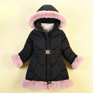 Winter Parkas Warm Down Jacket Children Coat Hooded Solid Ja