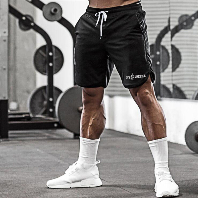 Summer Brand Mesh Quick Dry Fitness Shorts Men Gym Knee Leng