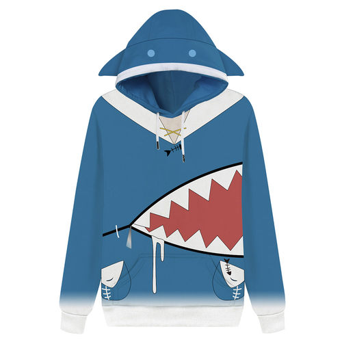 Hololive English VTuber Gawr Gura Cosplay Hoodie 3D Printed