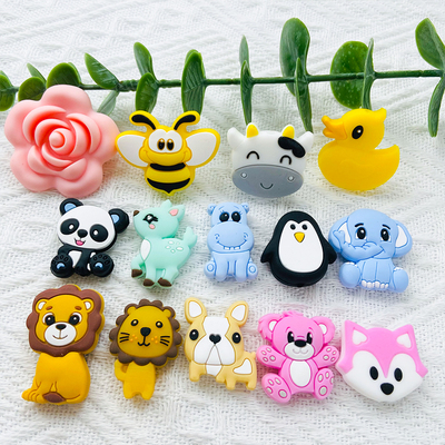10Pcs Baby Silicone Beads Food Grade Silicone Teether Chewin