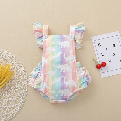 Citgeett Summer Infant Baby Girls Sweet Ruffles Fly Sleeve R