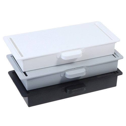 Self-Adhesive Under Desk Drawer Hidden Storage Box Makeup Or