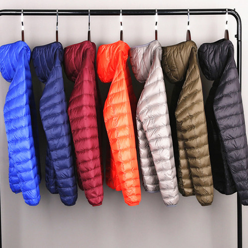 Plus Size 7XL Men Puffer Jacket Autumn Winter Ultra Lightwei
