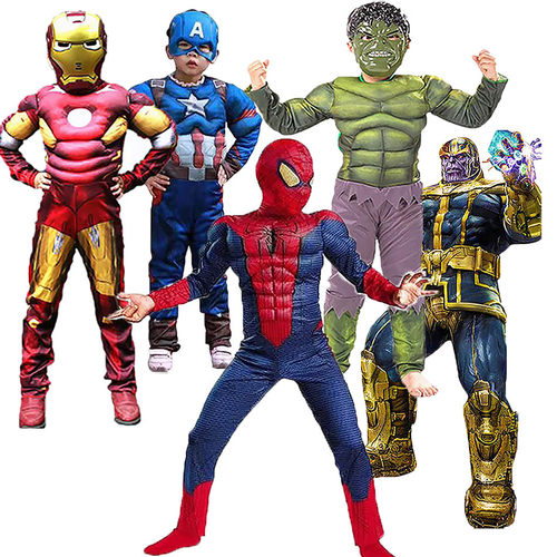 Super Hero Halloween Cosplay Costume Kids Party Superhero Bo