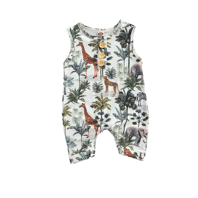 Citgeett Summer Newborn Baby Boys Girls Sleeveless Romper Ca