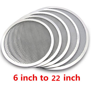 Non stick Pizza Screen Pan Baking Tray Metal Net New Seamles