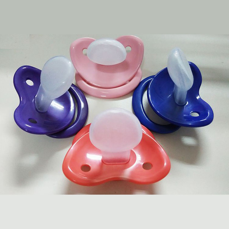 1Pc Solid Color Abdl pacifier Lovely Big Size Silicone Adult