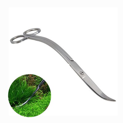 10'' Plant Tank Wave scissor curved Aquatic Aquarium Stainle