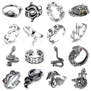 Girls Snake Jewelry For Vintage Men Women Fashion Ring Smile