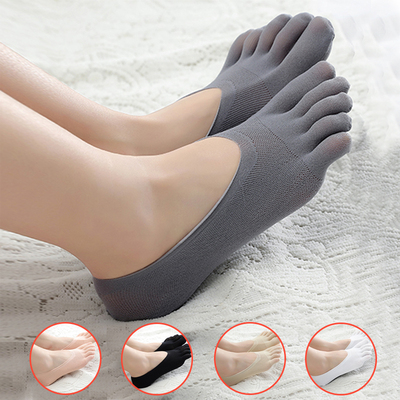 Women Summer Five-finger Socks Female Ultrathin Sock Funny T