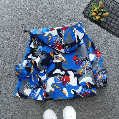 Fall Teenagers Boys Clothes Spiderman Zipper Jacket Coats Fa
