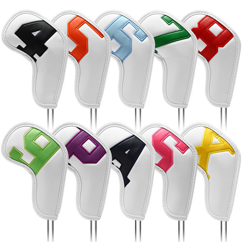 Golf iron covers golf club head covers of various colors and