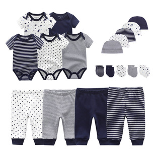 2022 Solid Unisex New Born Baby Boy Clothes Bodysuits+Pants+