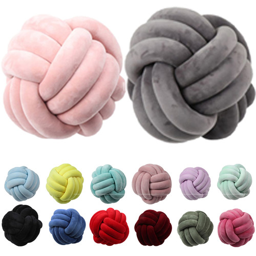 Soft Knot Ball Cushions Bed Stuffed Pillow Home Decor Cushio