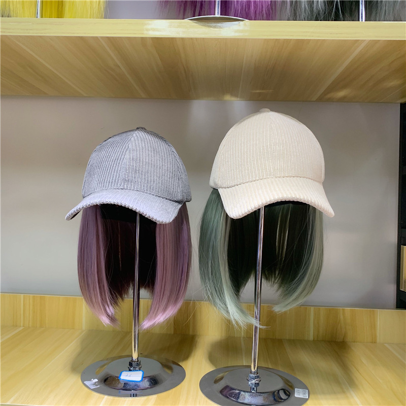 01910-yuchun532702071  fashion hat patchwork  False hair  la