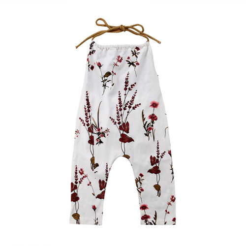 Citgeett Summer Newborn Kids Baby Girl Flower Halter Sleevel