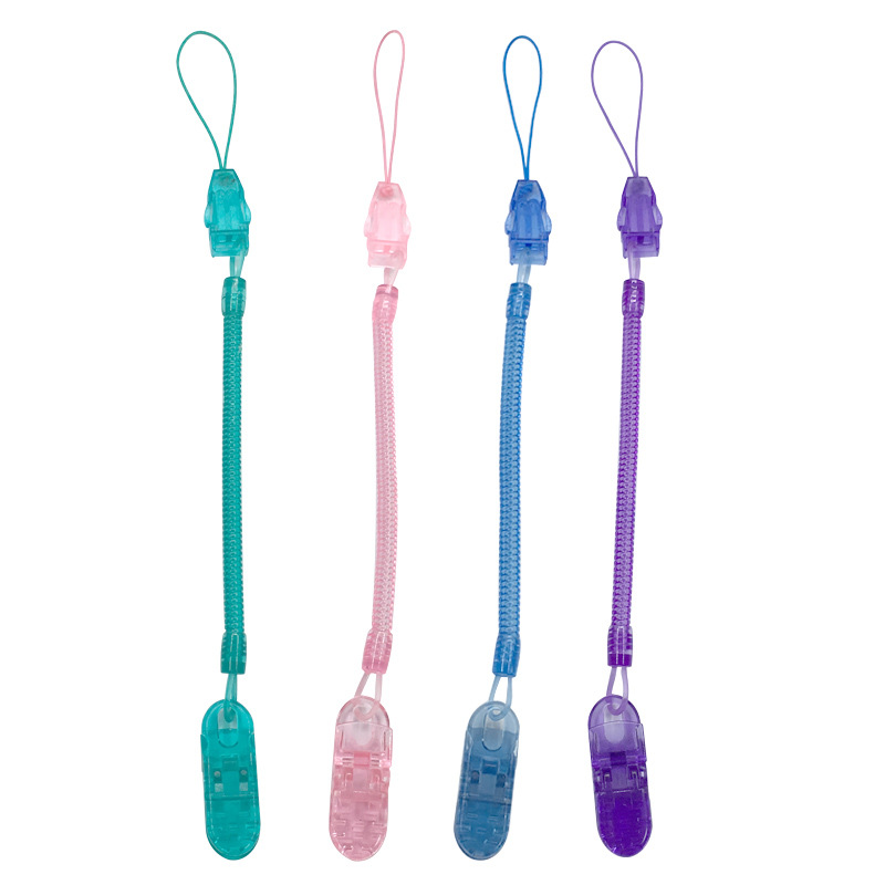 Retractable Elastic Baby Infant Toddler Dummy Pacifier Sprin