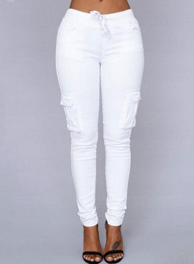 2022 Large Size White Pants Joggers Women Oversized High Wai