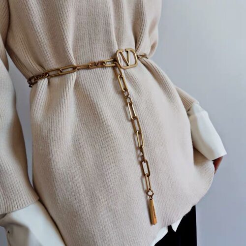 New Letter Chain Belts for Women Punk Belt Lady Belt