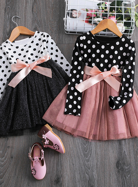 2022 Elegant Kids Flower Girls Winter Dresses Children Kids