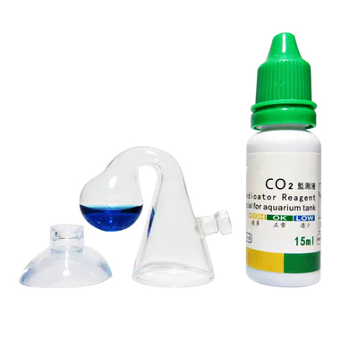 Aquarium CO2 Indicator DIY Fish Tank Glass Liquid Tester Mon