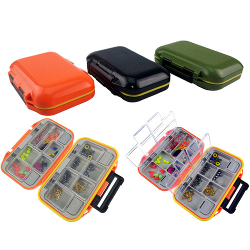 Portable Fishing Tackle Box 12 Compartment Mini Storage Case