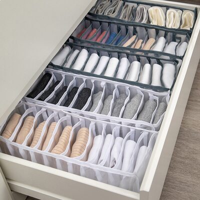 Dormitory closet organizer for socks home separated underwea