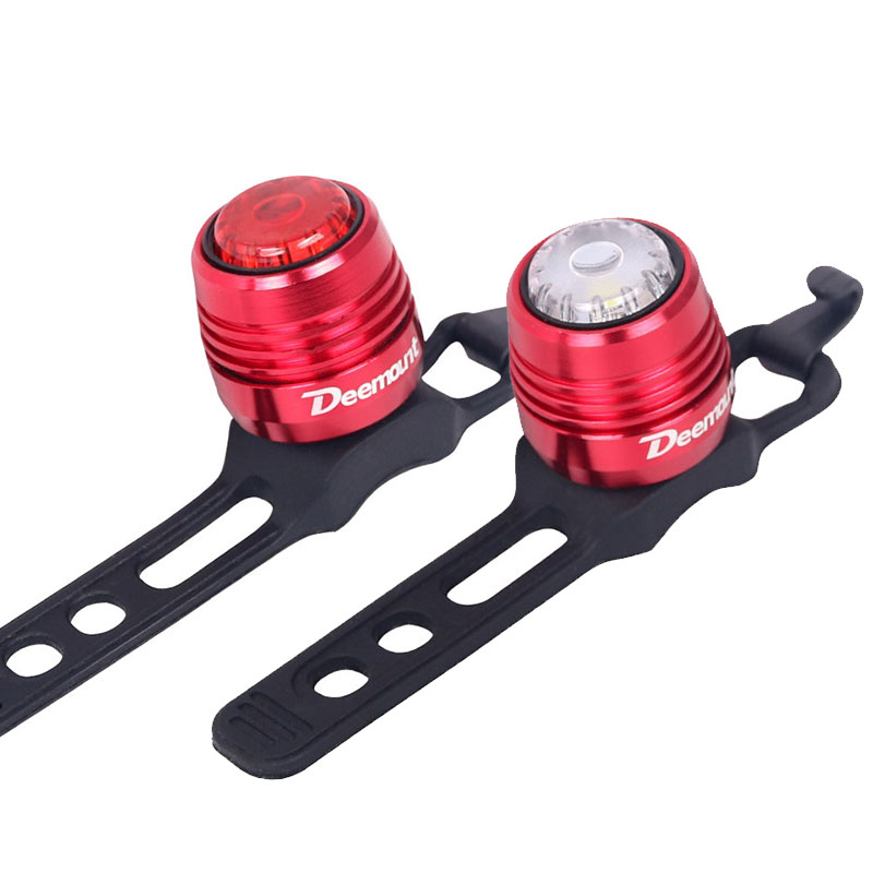 Deemount Bicycle Rear Light Carat Type Bike Warning Lamp USB