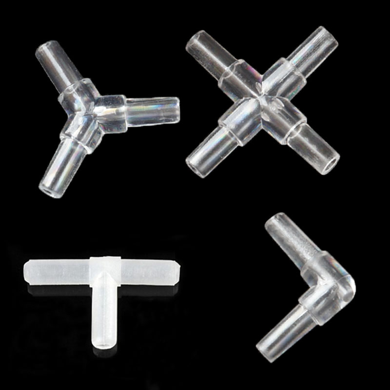 10pcs/lot 4mm 2/3/4 ways Aquarium Fish Tank Air Pump Connect