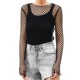 See Tee Through Sheer Women Fishnet Perspective Mesh Bodycon