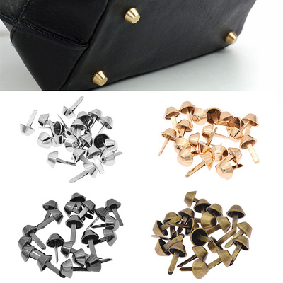 20pcs/lot Metal Feet Rivets Studs Pierced For DIY Purse Hand