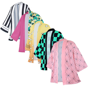 Yaiba Costume Slayer Cosplay Kimetsu Haori Demon Kimono