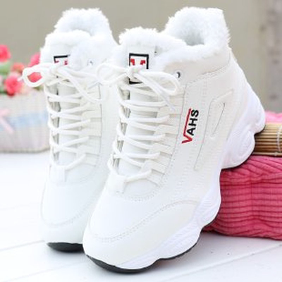 Winter Ladies Shoes 2022 Lace up Women Sneakers Snow Ankle B